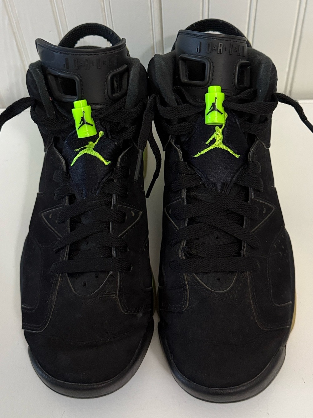 Youth Air Jordan 6 Retro Black/Electric Green